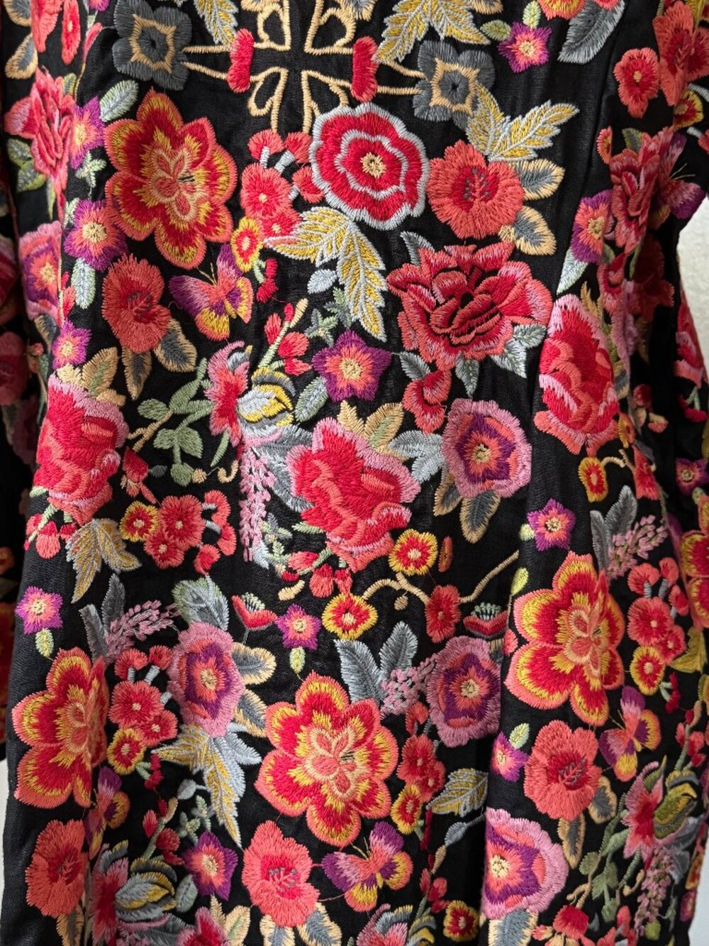 Johnny Was BIYA Fully Embroidered Jacket Coat US Large - Picture 13 of 16